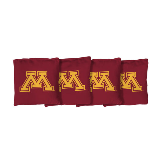 University of Minnesota Golden Gophers | Maroon Corn Filled Cornhole Bags_Victory Tailgate_1