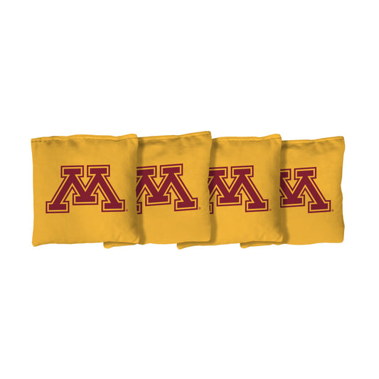 University of Minnesota Golden Gophers | Yellow Corn Filled Cornhole Bags_Victory Tailgate_1