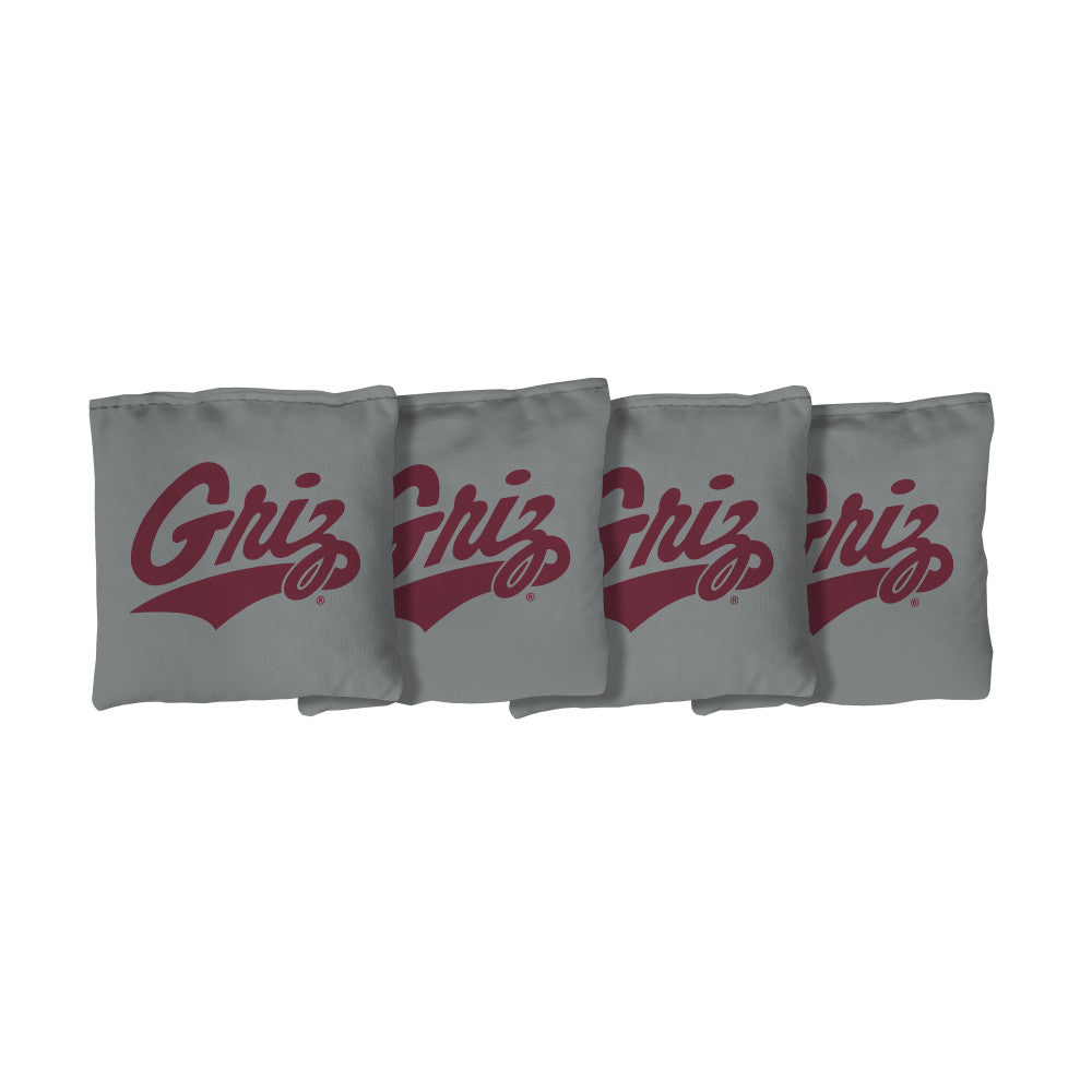 University of Montana Grizzlies | Grey Corn Filled Cornhole Bags_Victory Tailgate_1