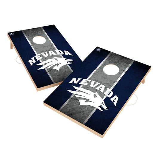 University of Nevada Wolf Pack | 2x3 Solid Wood Cornhole_Victory Tailgate_1
