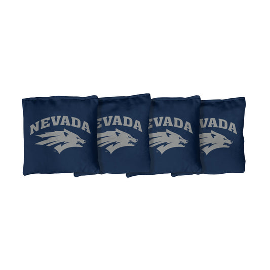 University of Nevada Wolf Pack | Blue Corn Filled Cornhole Bags_Victory Tailgate_1
