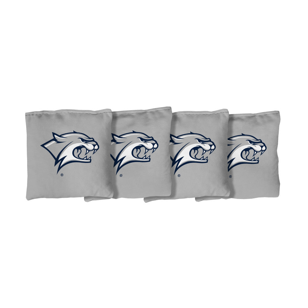 University of New Hampshire Wildcats | Gray Corn Filled Cornhole Bags_Victory Tailgate_1