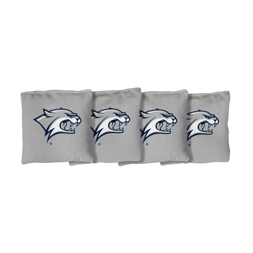 University of New Hampshire Wildcats | Gray Corn Filled Cornhole Bags_Victory Tailgate_1