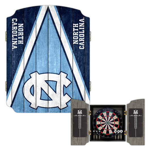 University of North Carolina Tar Heels | Bristle Dartboard Cabinet Set_Victory Tailgate_1