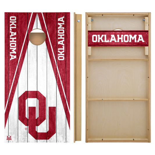 OFFICIALLY LICENSED - Bring your game day experience one step closer to your favorite team with this University of Oklahoma Sooners 2x4 Tournament Cornhole from Victory Tailgate_2