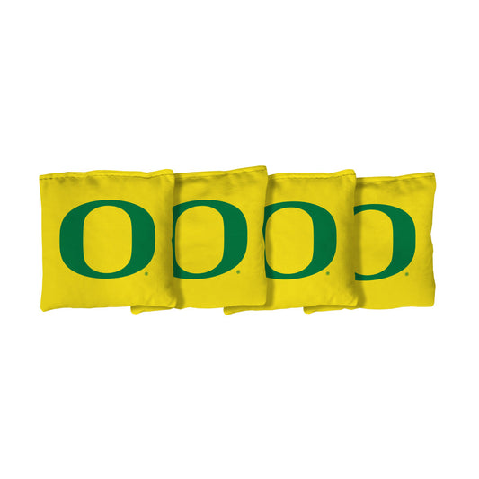 University of Oregon Ducks | Yellow Corn Filled Cornhole Bags_Victory Tailgate_1