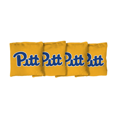 University of Pittsburgh Panthers | Gold Corn Filled Cornhole Bags_Victory Tailgate_1