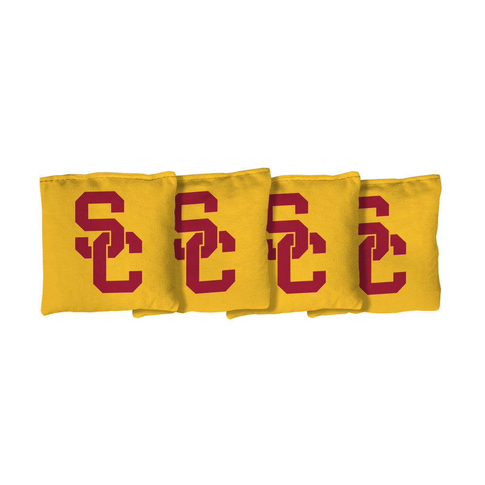 University of Southern California Trojans | Yellow Corn Filled Cornhole Bags_Victory Tailgate_1
