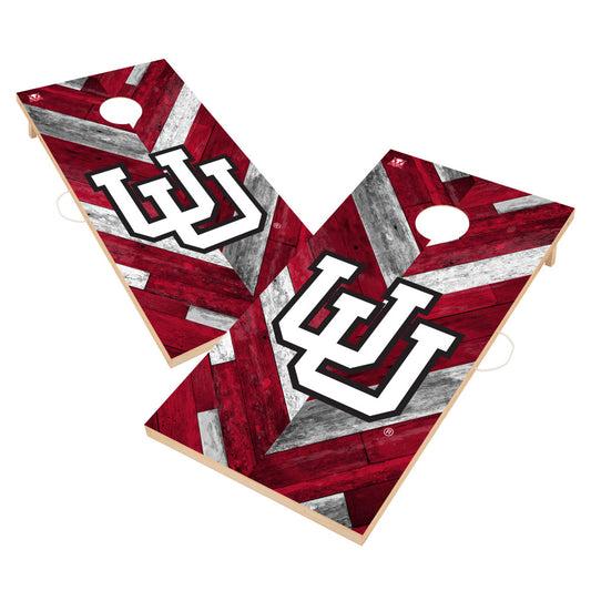 University of Utah Utes | 2x4 Solid Wood Cornhole_Victory Tailgate_1