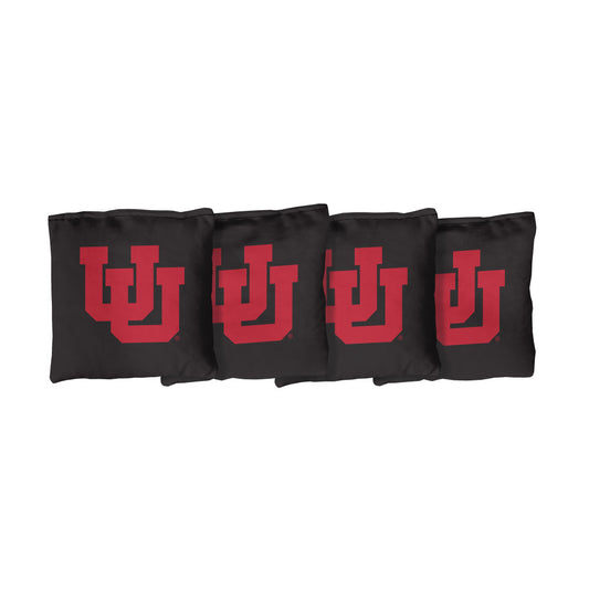University of Utah Utes | Black Corn Filled Cornhole Bags_Victory Tailgate_1