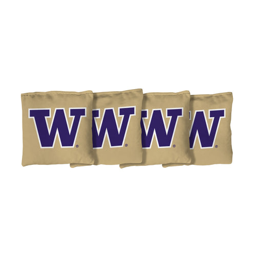 University of Washington Huskies | Gold Corn Filled Cornhole Bags_Victory Tailgate_1