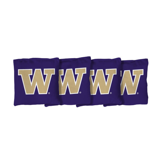 University of Washington Huskies | Purple Corn Filled Cornhole Bags_Victory Tailgate_1