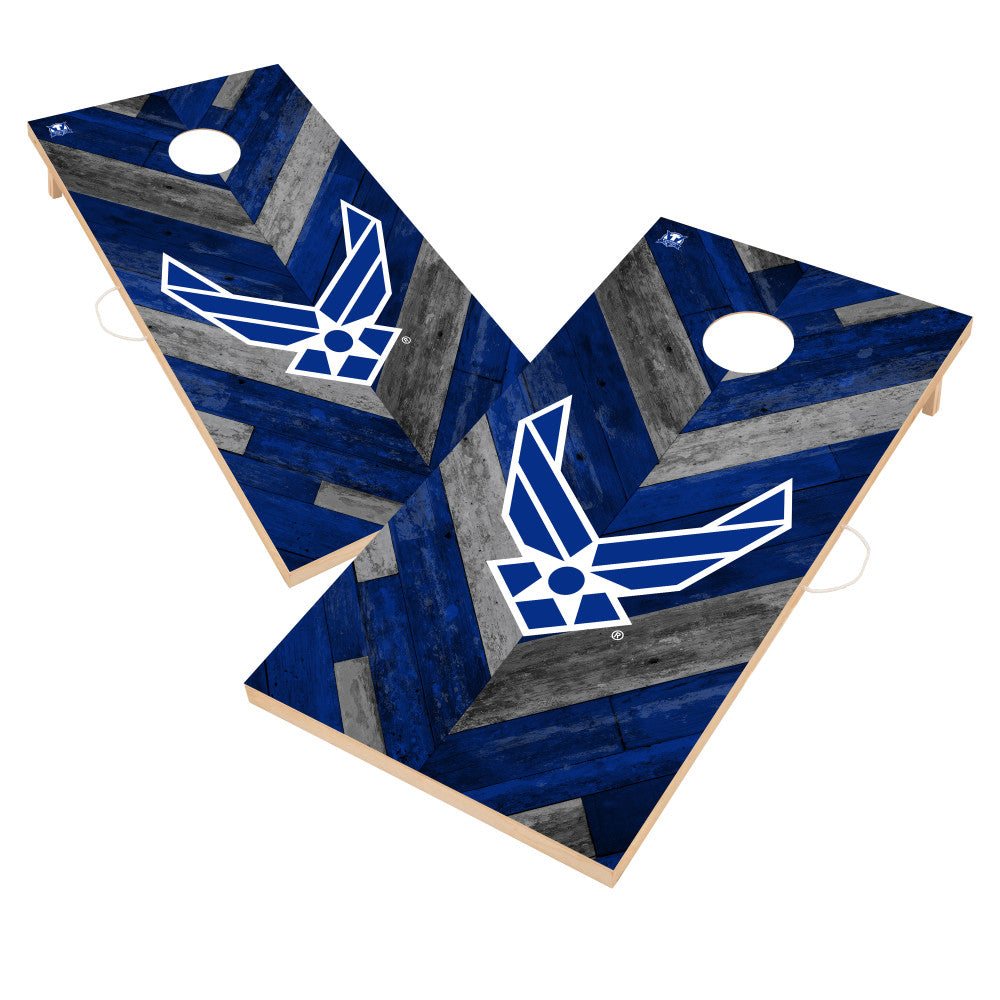 US Air Force | 2x4 Solid Wood Cornhole_Victory Tailgate_1