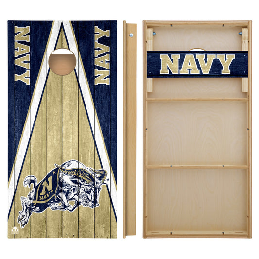 OFFICIALLY LICENSED - Bring your game day experience one step closer to your favorite team with this U.S. Naval Academy Midshipmen 2x4 Tournament Cornhole from Victory Tailgate_2