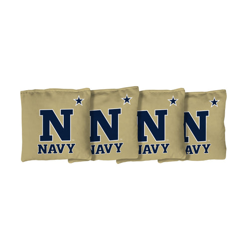 U.S. Naval Academy Midshipmen | Gold Corn Filled Cornhole Bags_Victory Tailgate_1