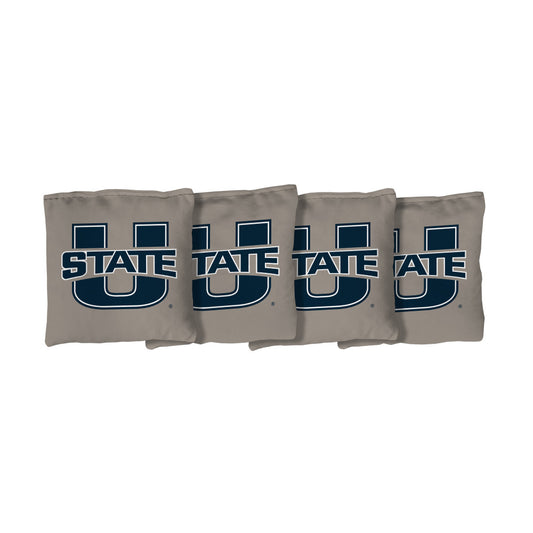 Utah State University Aggies | Gray Corn Filled Cornhole Bags_Victory Tailgate_1