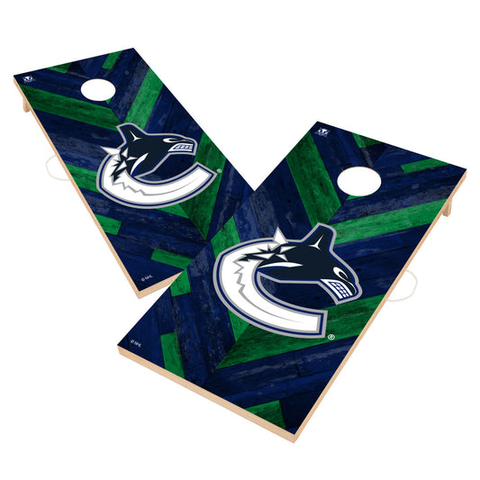 Vancouver Canucks | 2x4 Solid Wood Cornhole_Victory Tailgate_1