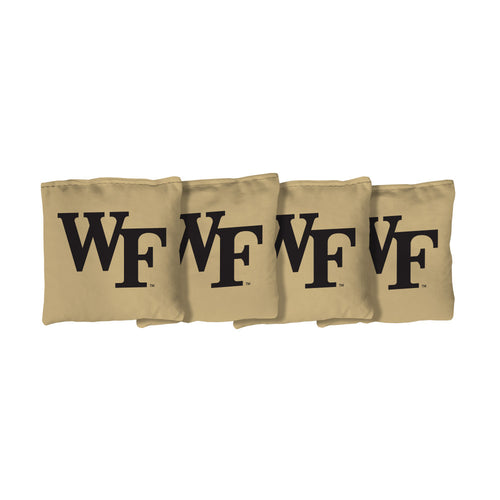 Wake Forest University Demon Deacons | Gold Corn Filled Cornhole Bags_Victory Tailgate_1