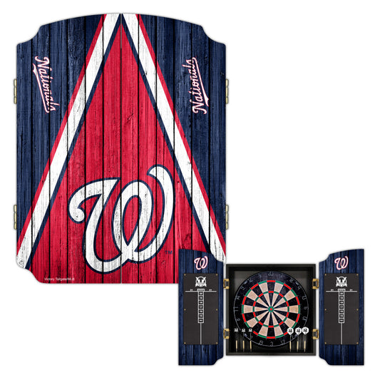 Washington Nationals | Bristle Dartboard Cabinet Set_Victory Tailgate_1