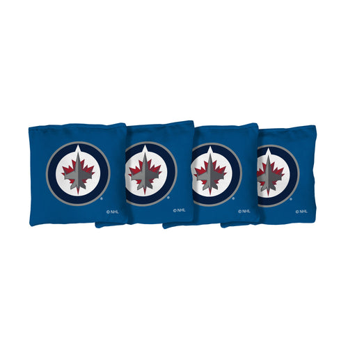 Winnipeg Jets | White Corn Filled Cornhole Bags_Victory Tailgate_1
