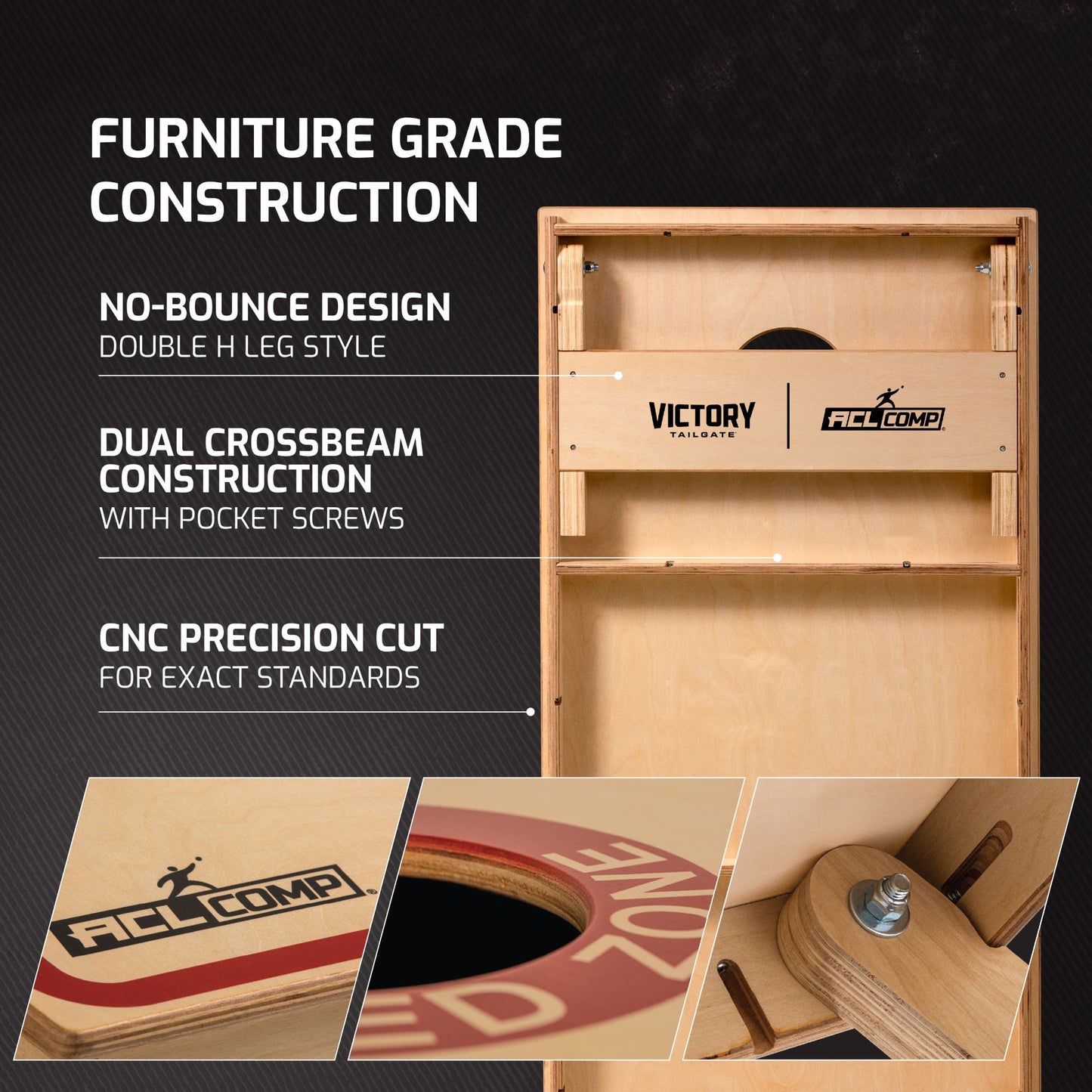 American Cornhole League | ACL® COMP 2x4 Cornhole Board